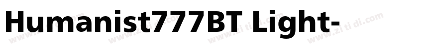 Humanist777BT Light字体转换